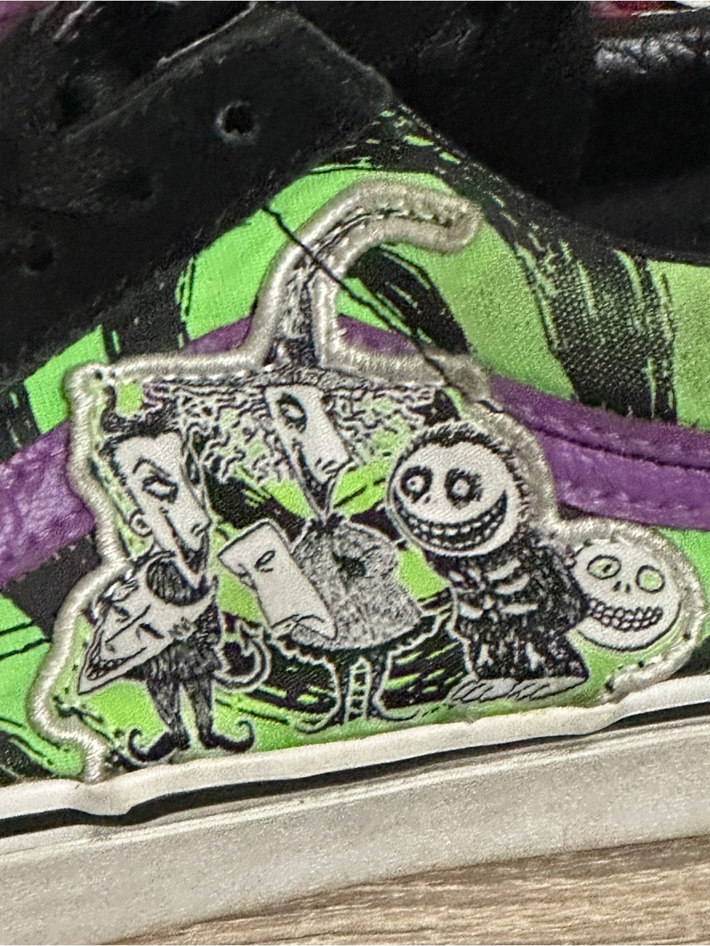 VANS Old Skool x The Nightmare Before Christmas Lock Shock and Barrel W. 5.5 M 4 - Picture 6 of 9